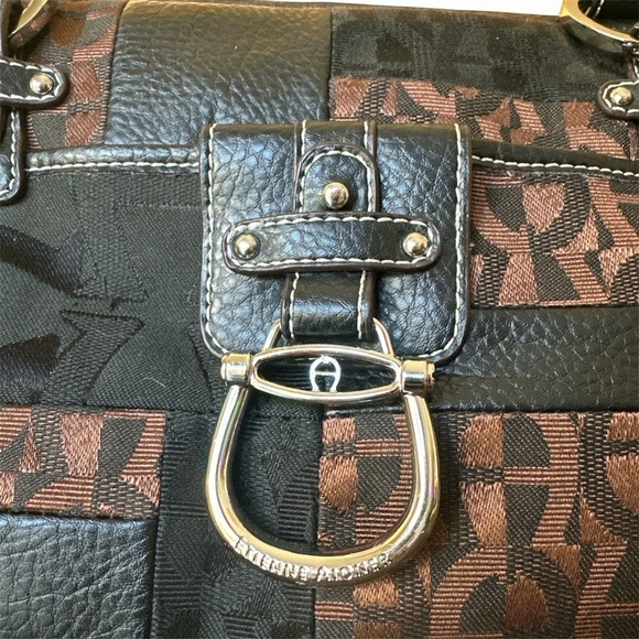 Vintage ETIENNE AIGNER Patchwork Collection Shoulder Bag EUC - Picture 3 of 7